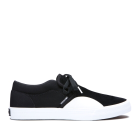 Mens Supra Skate Shoes CUBA Black/white | AU-96967